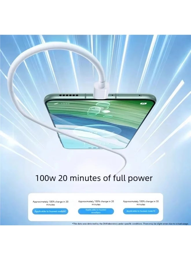 سلك شحن سريع 100 واط 6 أمبير PD - كابل Type-C إلى Type-C لـ Apple MacBook و iPhone و أجهزة هواوي المحمولة و iQoo - Image 4